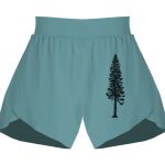 Ladies Flowy Overlay Shorts Thumbnail