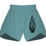 Ladies Flowy Overlay Shorts Thumbnail