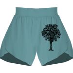 Ladies Flowy Overlay Shorts Thumbnail