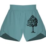 Ladies Flowy Overlay Shorts Thumbnail