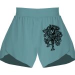 Ladies Flowy Overlay Shorts Thumbnail