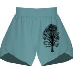 Ladies Flowy Overlay Shorts Thumbnail