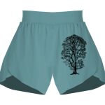 Ladies Flowy Overlay Shorts Thumbnail