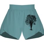 Ladies Flowy Overlay Shorts Thumbnail