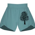 Ladies Flowy Overlay Shorts Thumbnail