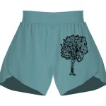 Ladies Flowy Overlay Shorts Thumbnail