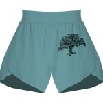 Ladies Flowy Overlay Shorts Thumbnail