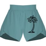 Ladies Flowy Overlay Shorts Thumbnail