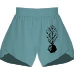 Ladies Flowy Overlay Shorts Thumbnail