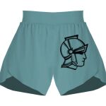 Ladies Flowy Overlay Shorts Thumbnail