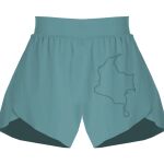 Ladies Flowy Overlay Shorts Thumbnail