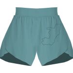 Ladies Flowy Overlay Shorts Thumbnail