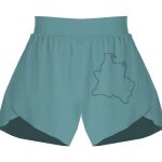 Ladies Flowy Overlay Shorts Thumbnail