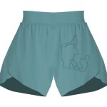 Ladies Flowy Overlay Shorts Thumbnail