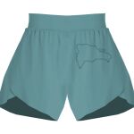 Ladies Flowy Overlay Shorts Thumbnail