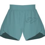 Ladies Flowy Overlay Shorts Thumbnail