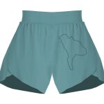 Ladies Flowy Overlay Shorts Thumbnail