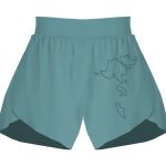 Ladies Flowy Overlay Shorts Thumbnail