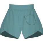 Ladies Flowy Overlay Shorts Thumbnail