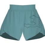 Ladies Flowy Overlay Shorts Thumbnail