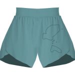 Ladies Flowy Overlay Shorts Thumbnail