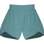 Ladies Flowy Overlay Shorts Thumbnail