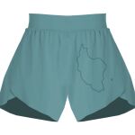 Ladies Flowy Overlay Shorts Thumbnail