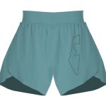 Ladies Flowy Overlay Shorts Thumbnail