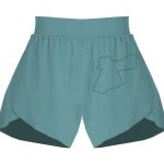 Ladies Flowy Overlay Shorts Thumbnail