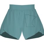 Ladies Flowy Overlay Shorts Thumbnail