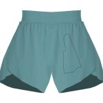 Ladies Flowy Overlay Shorts Thumbnail