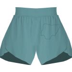 Ladies Flowy Overlay Shorts Thumbnail