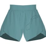 Ladies Flowy Overlay Shorts Thumbnail