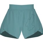 Ladies Flowy Overlay Shorts Thumbnail