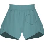 Ladies Flowy Overlay Shorts Thumbnail