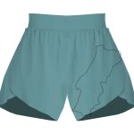 Ladies Flowy Overlay Shorts Thumbnail