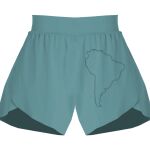 Ladies Flowy Overlay Shorts Thumbnail