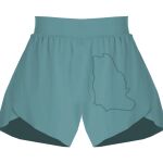 Ladies Flowy Overlay Shorts Thumbnail