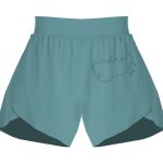 Ladies Flowy Overlay Shorts Thumbnail