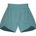 Ladies Flowy Overlay Shorts Thumbnail