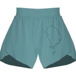 Ladies Flowy Overlay Shorts Thumbnail