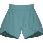 Ladies Flowy Overlay Shorts Thumbnail