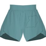 Ladies Flowy Overlay Shorts Thumbnail