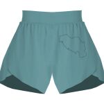 Ladies Flowy Overlay Shorts Thumbnail