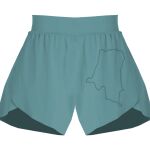 Ladies Flowy Overlay Shorts Thumbnail