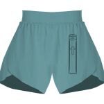 Ladies Flowy Overlay Shorts Thumbnail