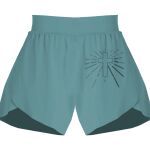 Ladies Flowy Overlay Shorts Thumbnail