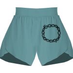 Ladies Flowy Overlay Shorts Thumbnail