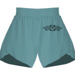 Ladies Flowy Overlay Shorts Thumbnail