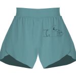 Ladies Flowy Overlay Shorts Thumbnail